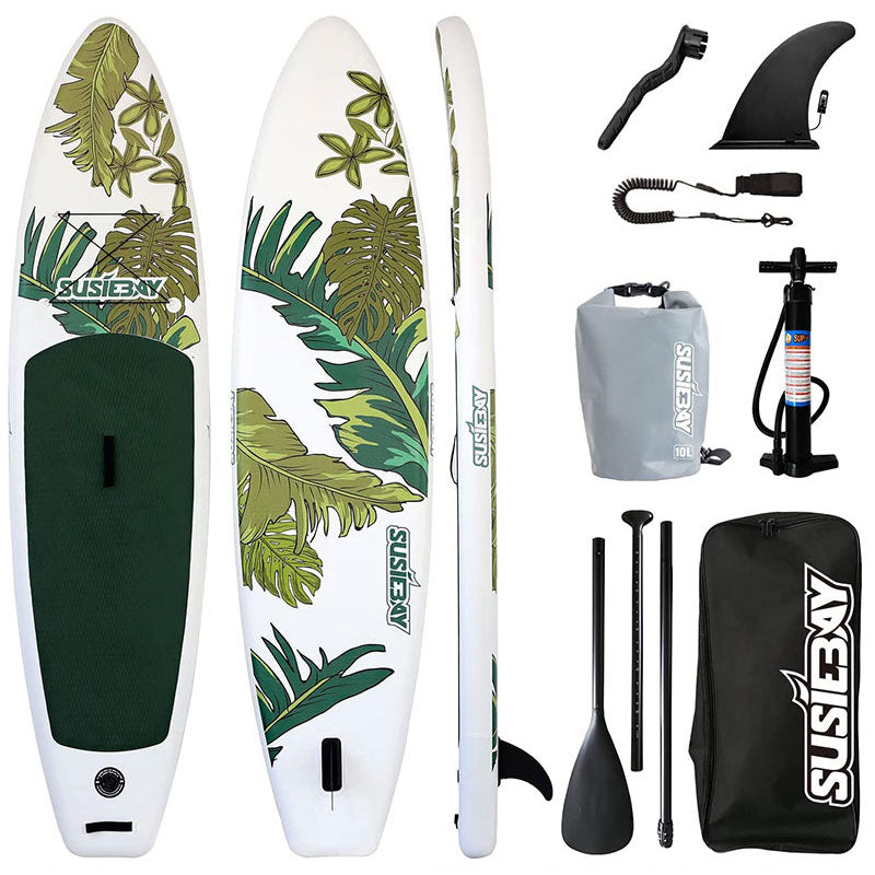 Susiebay Leaf sup board, white inflatable paddle board