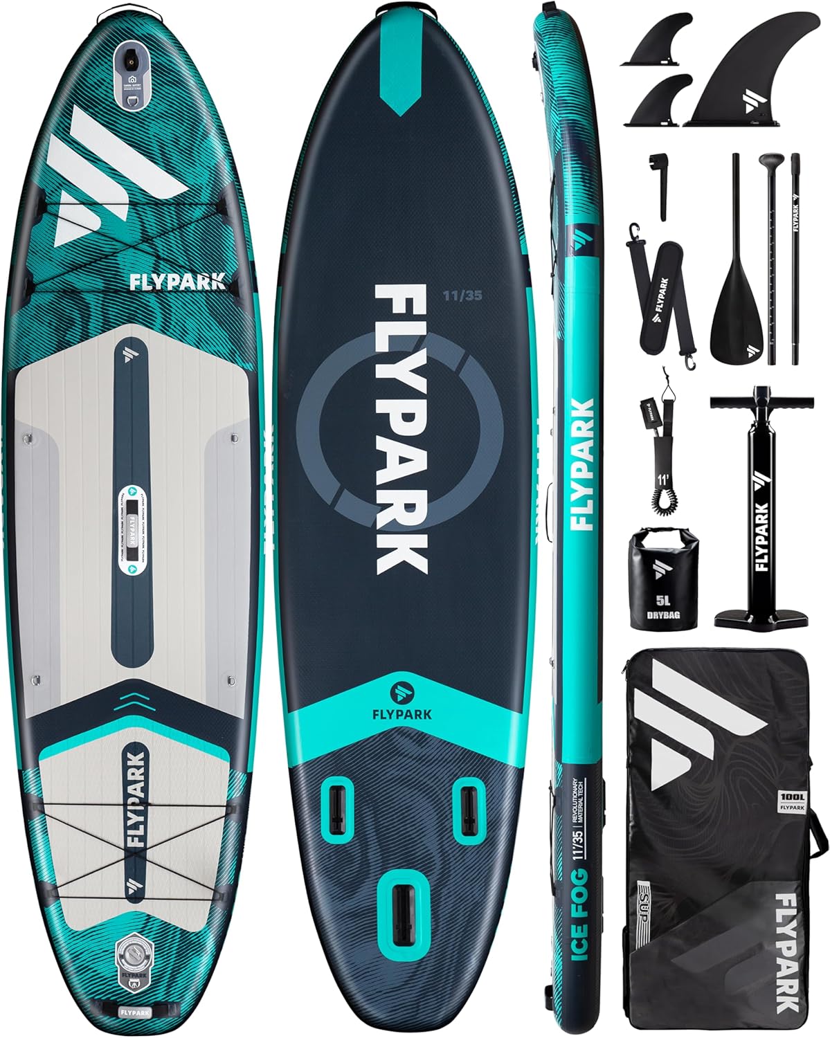 Extra Wide SUP board, blue Inflatable Paddle board