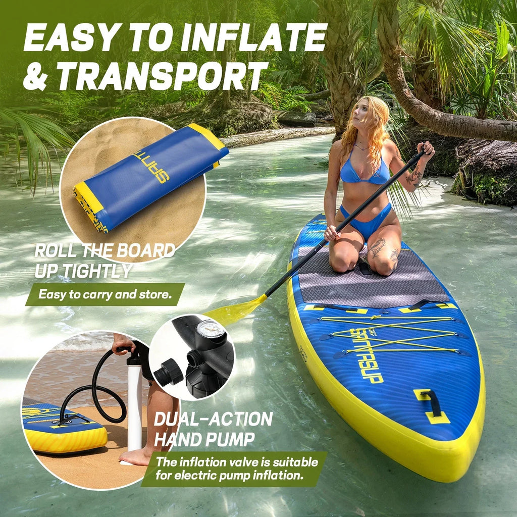 11ft Inflatable Stand Up Paddle Board Complete with High-Quality SUP Accessories