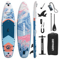 Genreen 11’ Inflatable Stand Up Paddle Board with SUP Accessories, Fishing Paddle Board for Youth & Adults of All Skill Levels