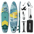 Genreen Inflatable Stand up Paddle Board with SUP Accessories, 11’ Fishing Paddle Boards for Adults & Youth of All Skill Levels
