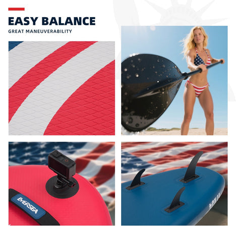 Inflatable Stand Up Paddle Board 11 FT Fishing Paddle board with Full SUP Accessories for All Skill Levels